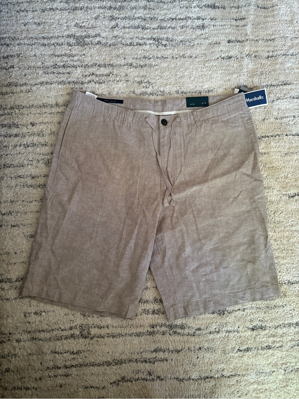 Perry Ellis Linen Blend Mens Shorts